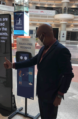 Sân bay Hartsfield-Jackson Atlanta giới thiệu công nghệ phản hồi không chạm