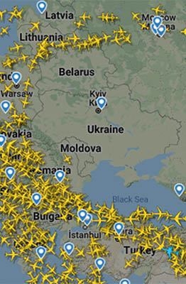 Cục Hàng không khuyến cáo về đường bay qua Nga, Ukraine
