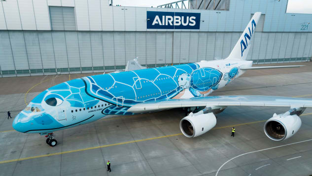 Máy bay hình rùa biển của All Nippon Airways. Ảnh: Airbus