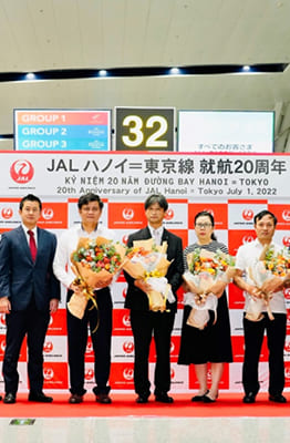 Japan Airlines kỷ niệm 20 năm mở đường bay Hà Nội - Tokyo
