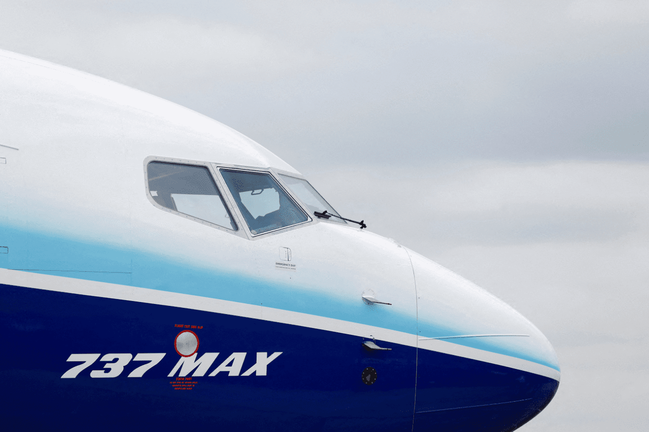 Boeing 737 Max tại Triển lãm hàng không quốc tế Farnborough, Anh, ngày 20/7/2022. Ảnh: Reuters