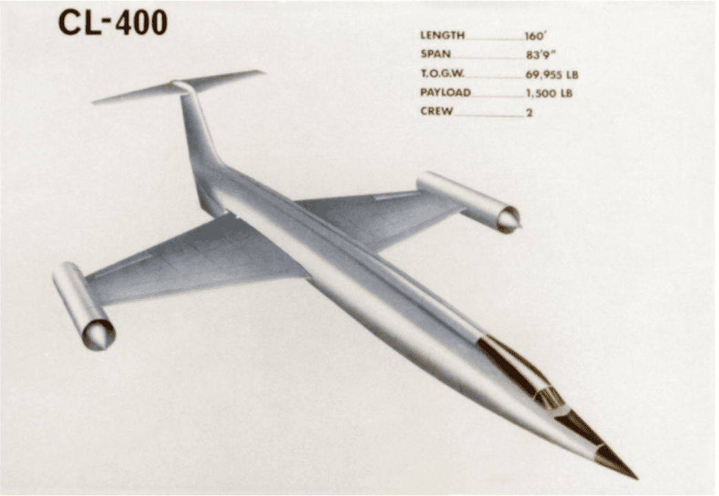 Lockheed CL-400 là thiết kế đầy tham vọng của Lockheed từ Dự án Suntan