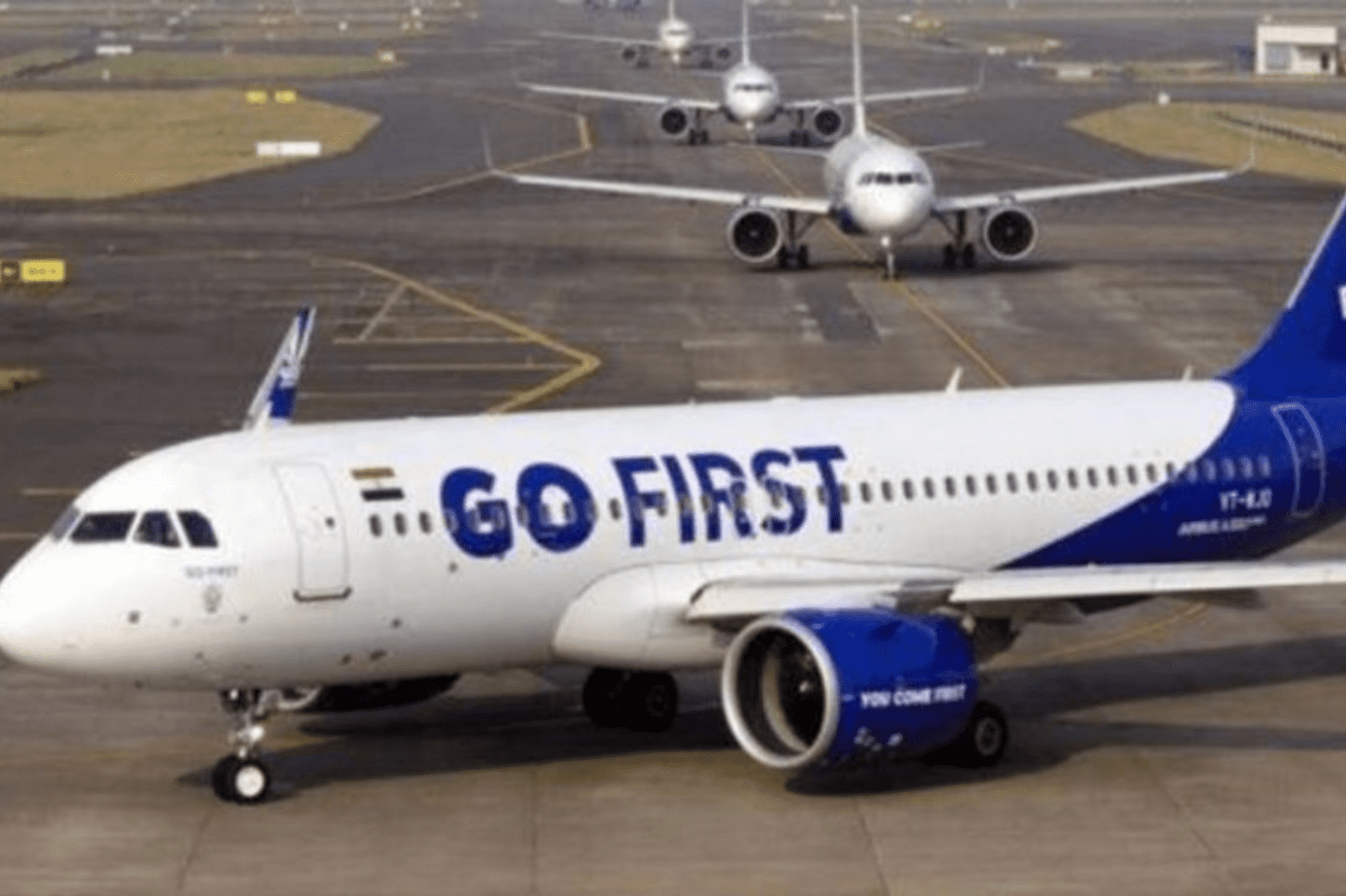 Đầu tuần này, Go First, hãng hàng không lớn thứ tư của Ấn Độ, nộp đơn xin bảo hộ phá sản. Ảnh: Indian Express