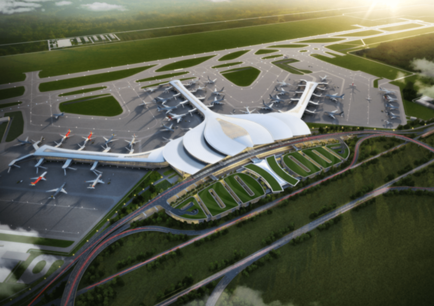 Cảng hàng không lớn nhất Việt Nam - Sân bay Long Thành.